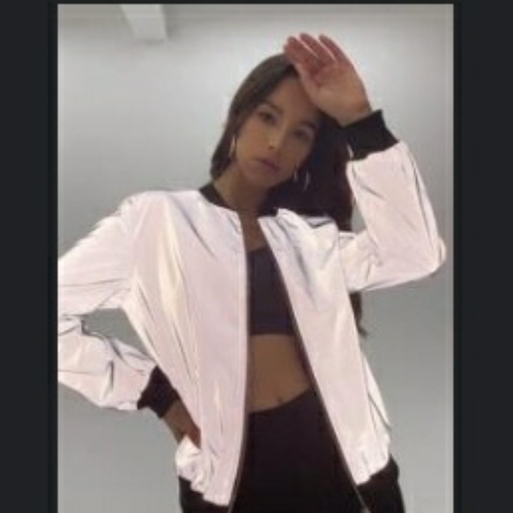 Reflective Bomber Jacket